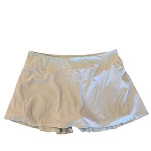 CRZ Yoga Women’s Pleated Athletic‎ Tennis Skirt Skort Blue Size Large